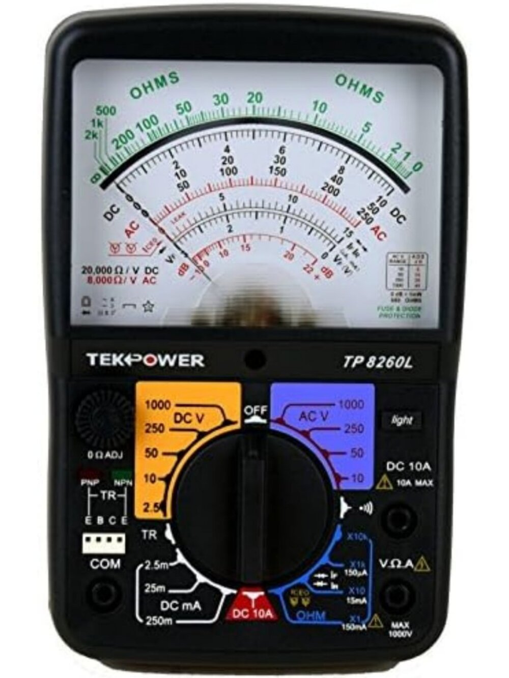 Analog Multimeter with Backlight & Transistor Testing - High Precision Tool - Picture 2 of 7
